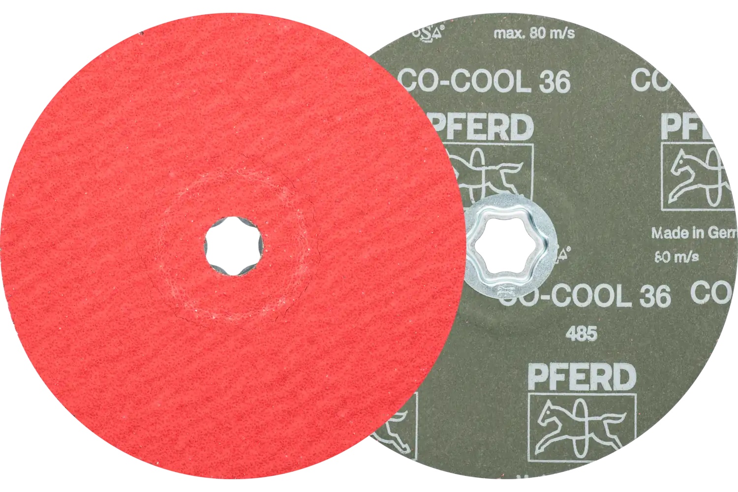 Picture of Pferd Combiclick® Fiber Disc, 7" Dia, 36 Grit, Ceramic oxide Co-Cool